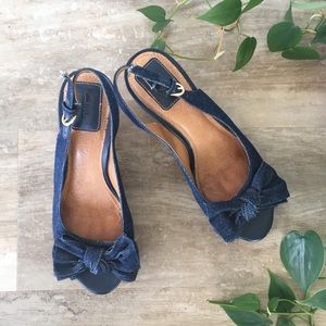 Clarks Slingback Wedges